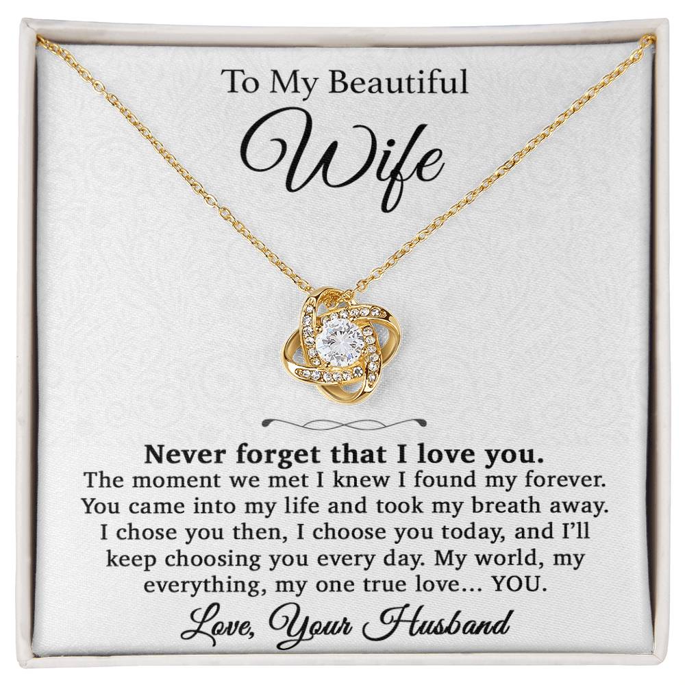 To My Wife Necklace, Gift For Wife, Anniversary Gift For Wife, Christmas Gifts 1_4