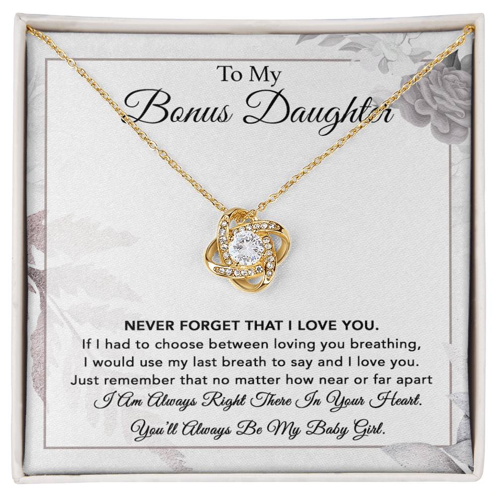 To My Bonus Daughter Necklace, Gift for Bonus Daughter, Step Daughter Birthday 6_1