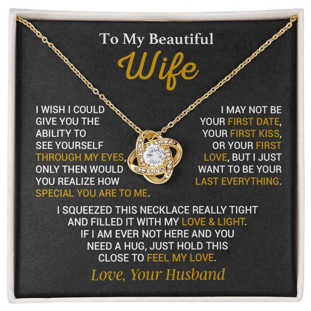 To My Wife Necklace, Christmas Gift For Wife, Wife Birthday Gift