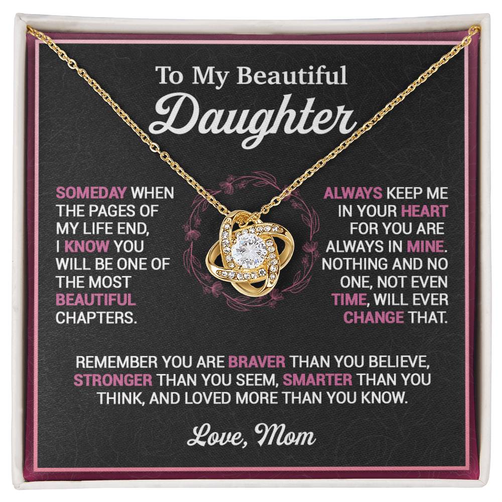 To My Daughter Necklace, Gift for Daughter from Mom, Mother Daughter Necklace 16_11