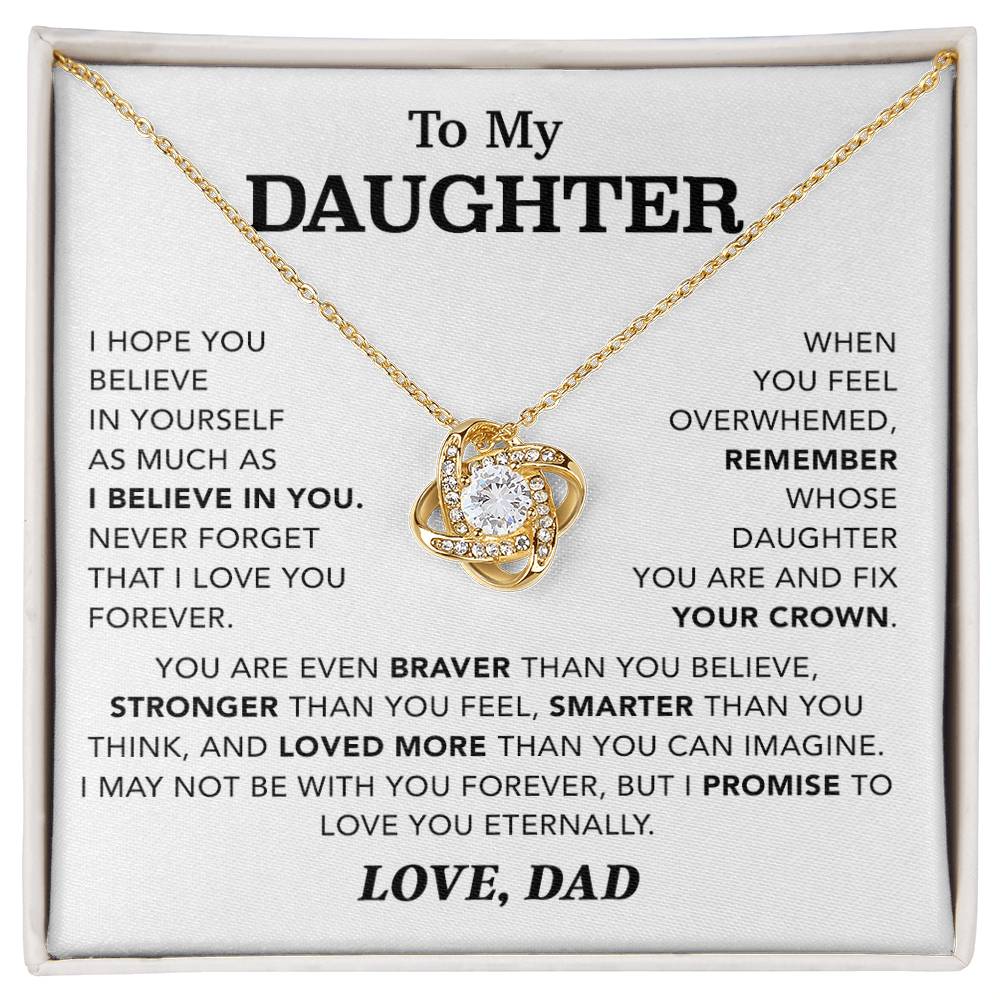 To My Daughter Necklace, Gift for Daughter from Dad, Father Daughter Necklace 4_12