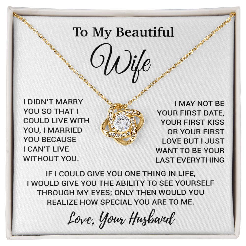 To My Wife Necklace, Gift From Husband, Anniversary Jewelry Gifts Wife 11_8