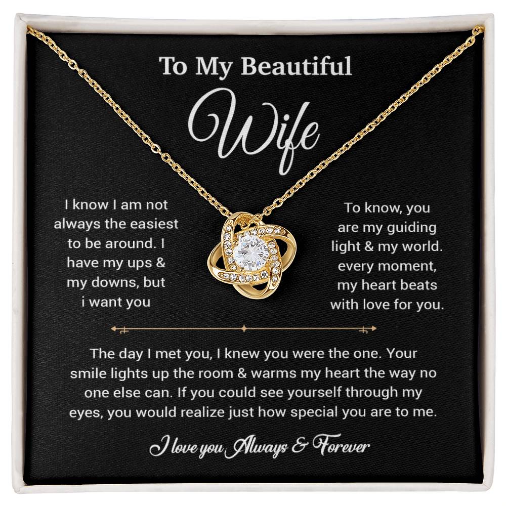 To My Wife Necklace, Gift For Wife, Anniversary Gift For Wife, Necklace For Wife 5_6_Black