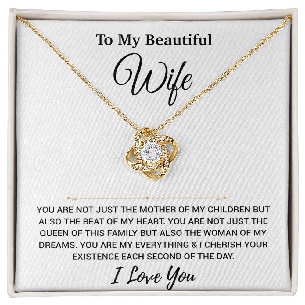 To My Wife Necklace, Christmas Gifts For Women, Anniversary Gift For Wife 24_11_White