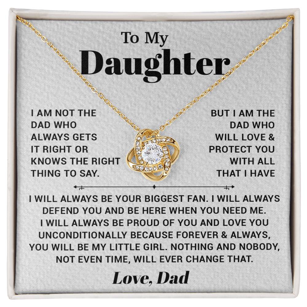 To My Daughter Necklace, Gift for Daughter from Dad, Father Daughter Necklace 4_10