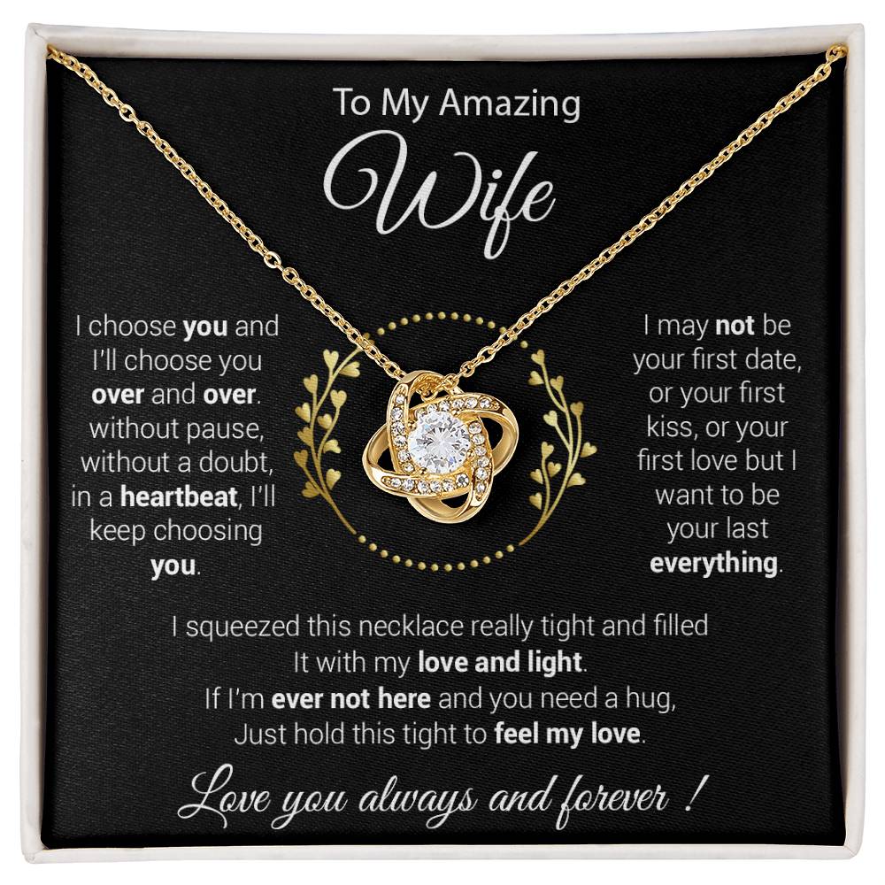 To My Wife Necklace, Mother's Day Gift from Husband, Wife Birthday Gift