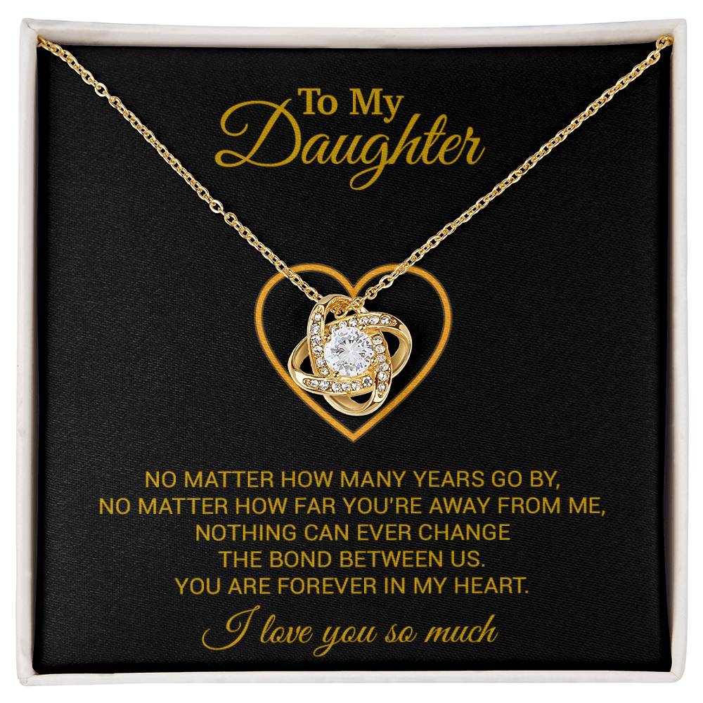 To My Daughter Necklace, Gift For Daughter From Dad, Daughter Father Necklace 12_7_Gold