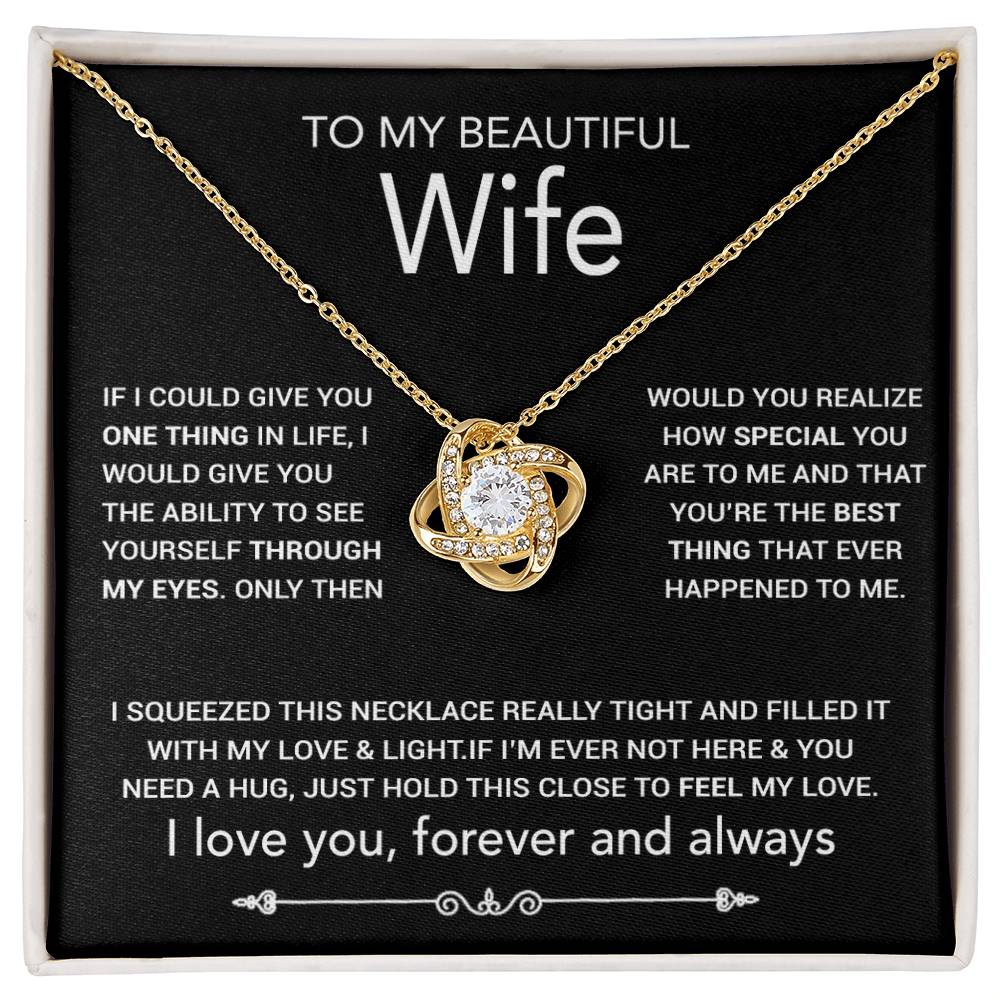 To My Wife Necklace, Christmas Gifts For Women, Anniversary Gift For Wife 8_10_Black