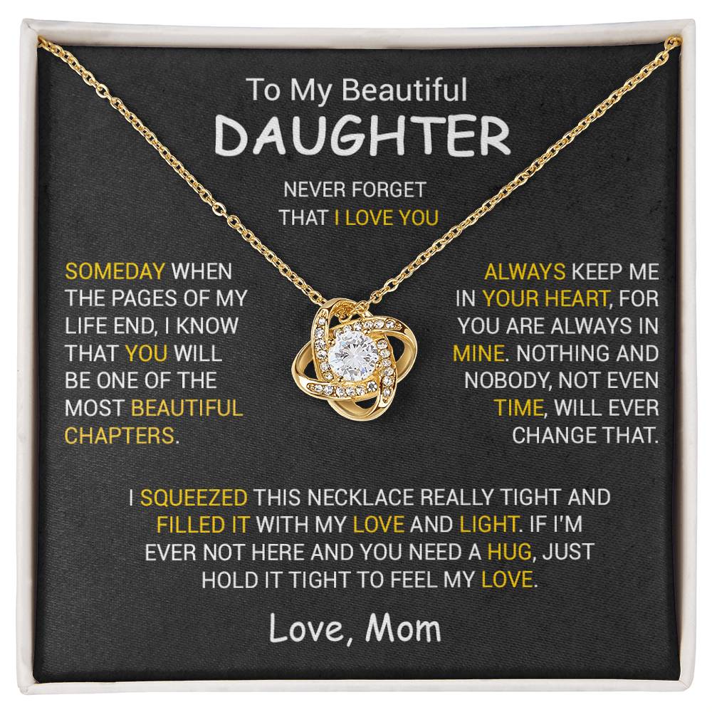 To My Daughter Necklace, Daughter Mother Necklace, Daughter Gift From Dad, Mom 6_12