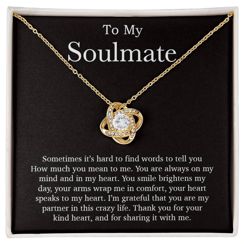 To My Soulmate Necklace, Valentines Day Gift, Soulmate Gifts, Birthday Gifts