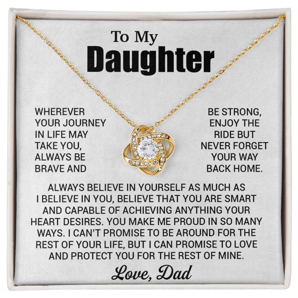 To My Daughter Necklace, Daughter Father Necklace, Daughter Gift From Dad 31_7