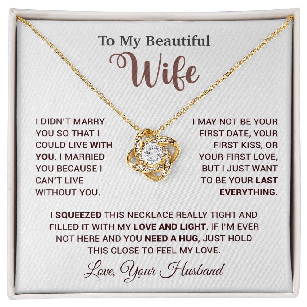 To My Wife Necklace, Wife Gift From Husband, Wife Husband Necklace, Christmas Gift 25_9