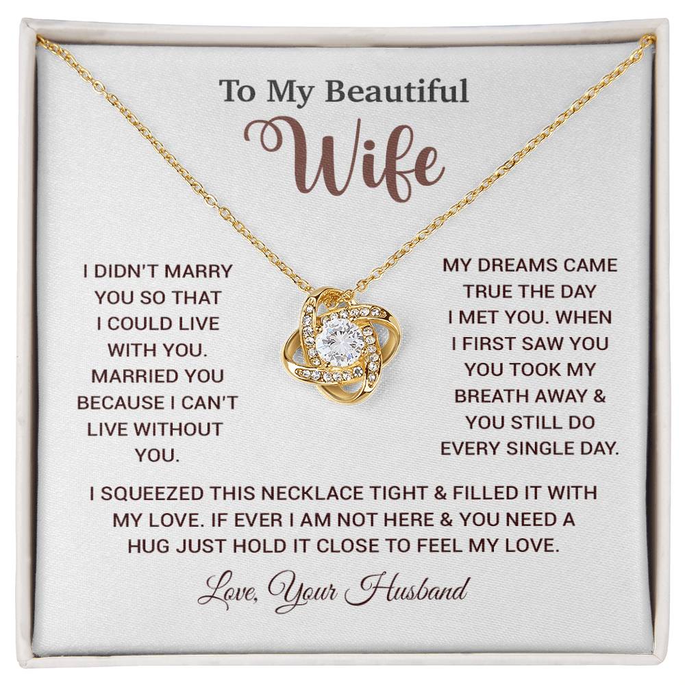 To My Wife Necklace, Wife Gift From Husband, Wife Husband Necklace, Christmas Gift 26_10