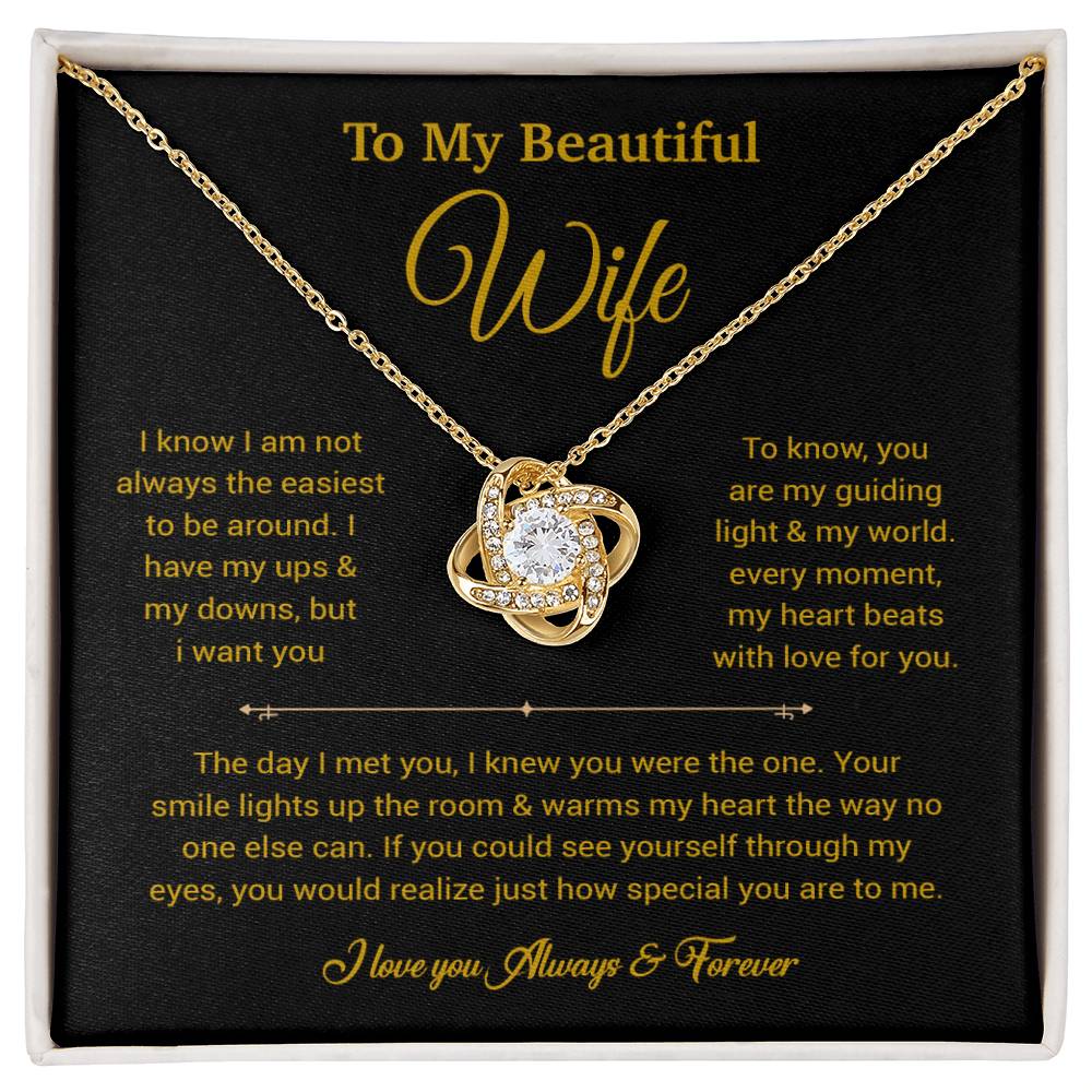 To My Wife Necklace, Gift For Wife, Anniversary Gift For Wife, Necklace For Wife 5_6_Gold