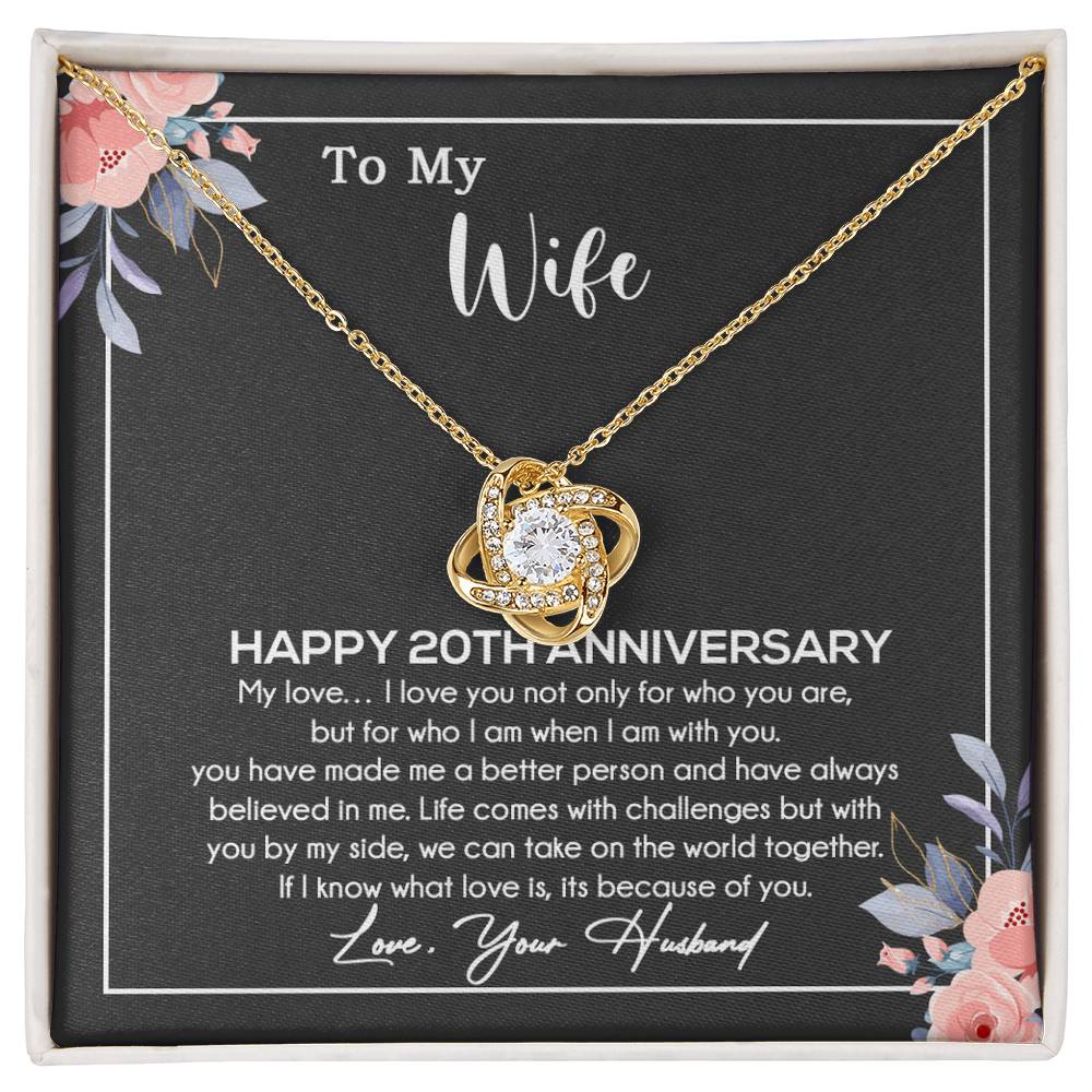 20th Anniversary Gift For Wife Necklace, 20 Year Anniversary, 20th Wedding Gift