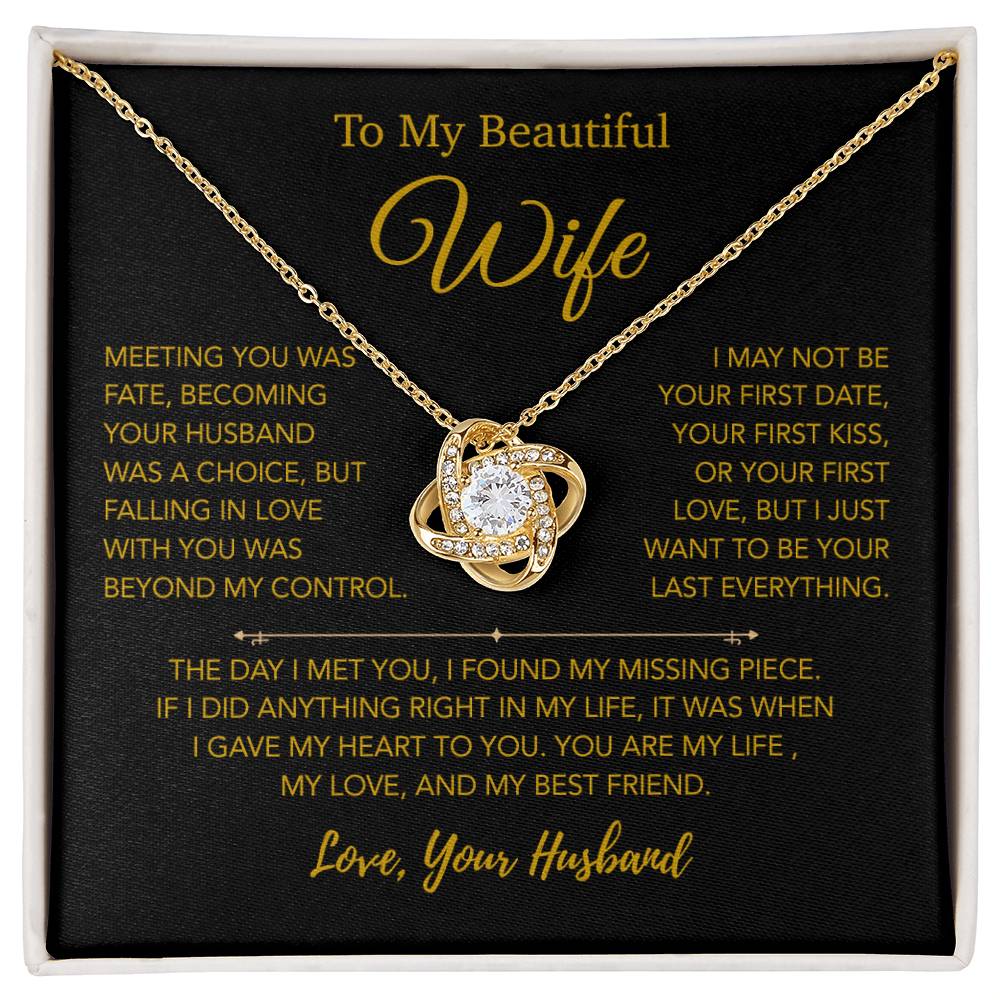 To My Wife Necklace, Vanlentines Gifts For Women, Anniversary Gift For Wife 22_1_Gold
