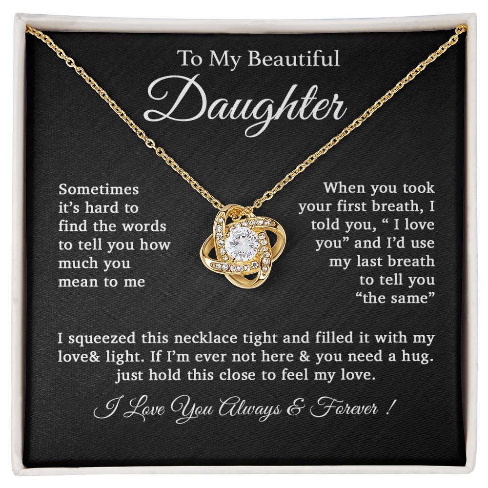 To My Daughter Necklace, Daughter Father Necklace, Daughter Gift From Dad 25_2