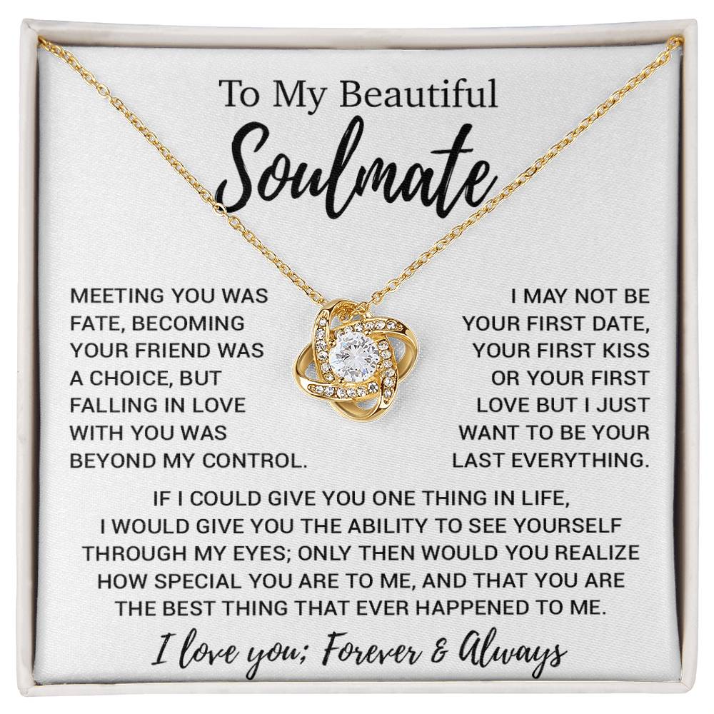 To My Soulmate Necklace, Soulmate Gift, Soulmate Jewelry Anniversary 13_8
