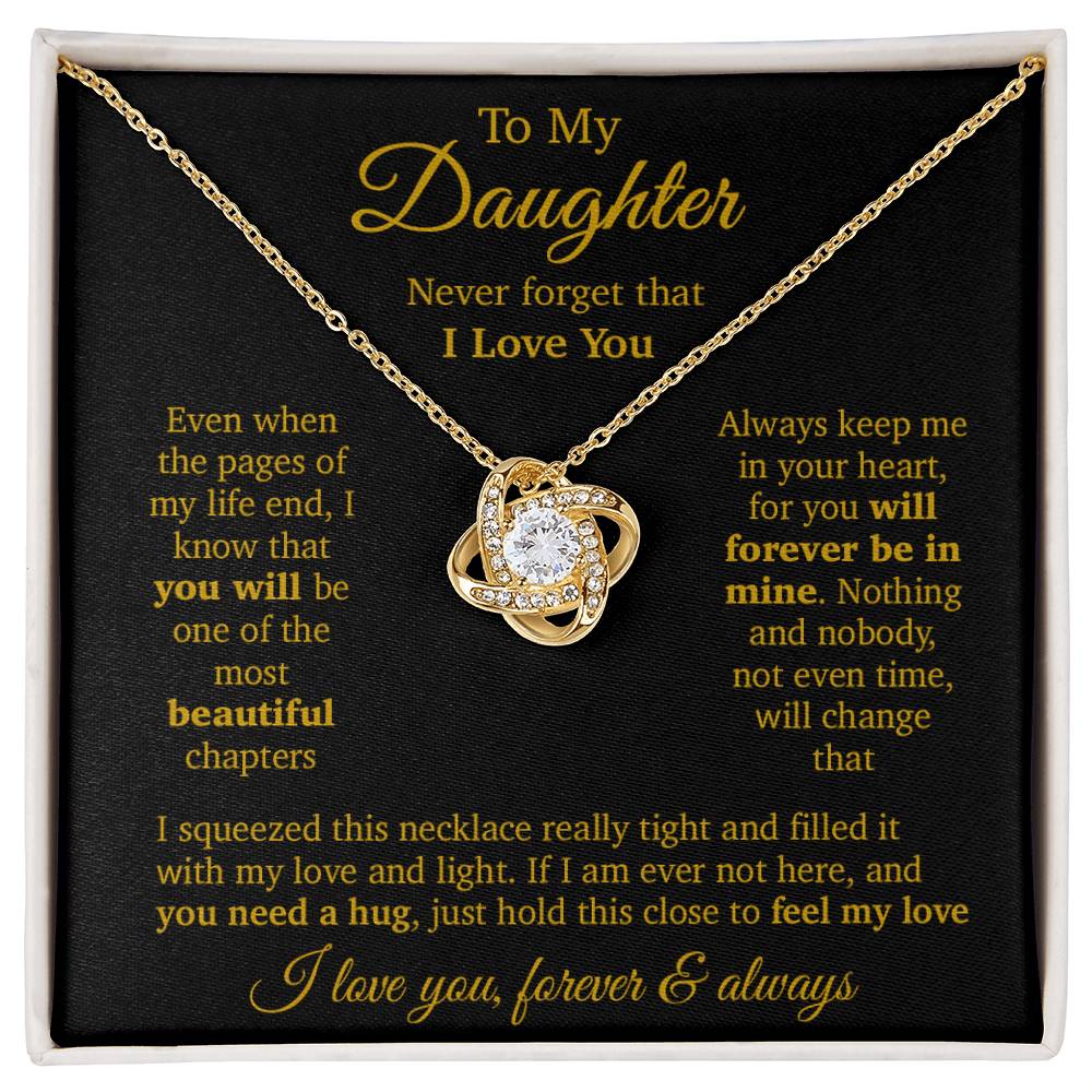 To My Daughter Necklace, Daughter Father Necklace, Daughter Gift From Dad, Mom 11_11