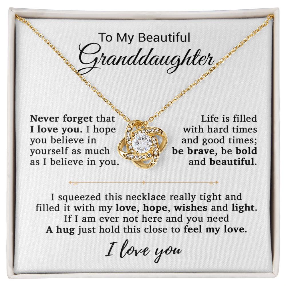 To My Granddaughter Necklace, Birthday Gift For Granddaughter, Birthday Gifts 14_9