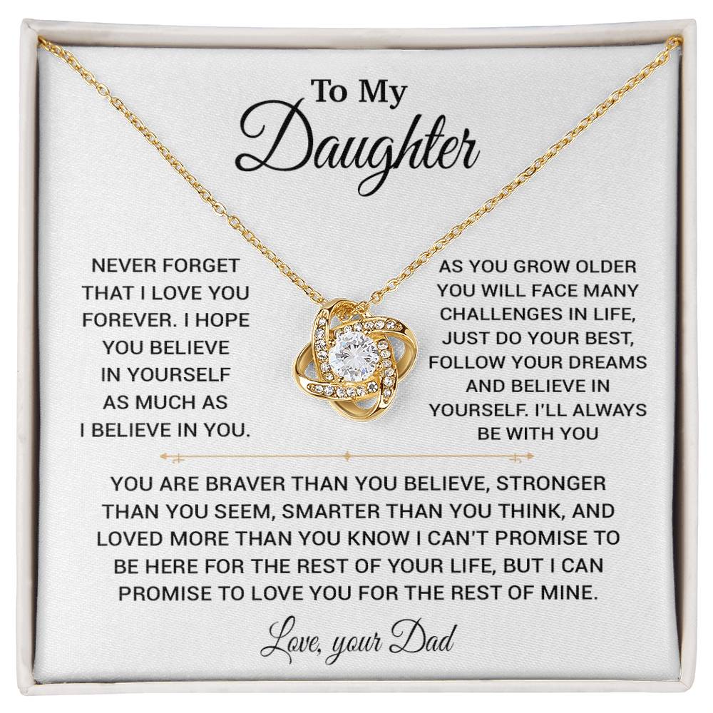 To My Daughter Necklace, Gift for Daughter from Dad, Daughter Father Necklace 22_11