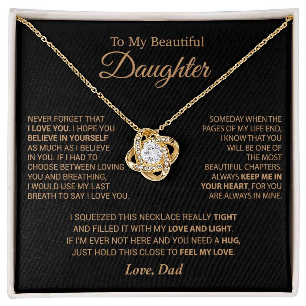 To My Daughter Necklace, Daughter Father Necklace, Daughter Gift From Dad 6_9_Cam