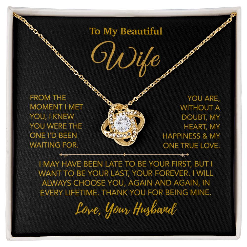 To My Wife Necklace, Christmas Gifts For Women, Anniversary Gift For Wife 27_12_Gold