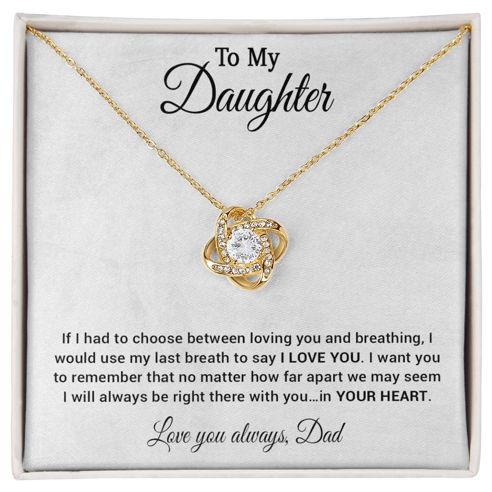 To My Daughter Necklace, Daughter Father Necklace, Daughter Gift from Dad 30_4