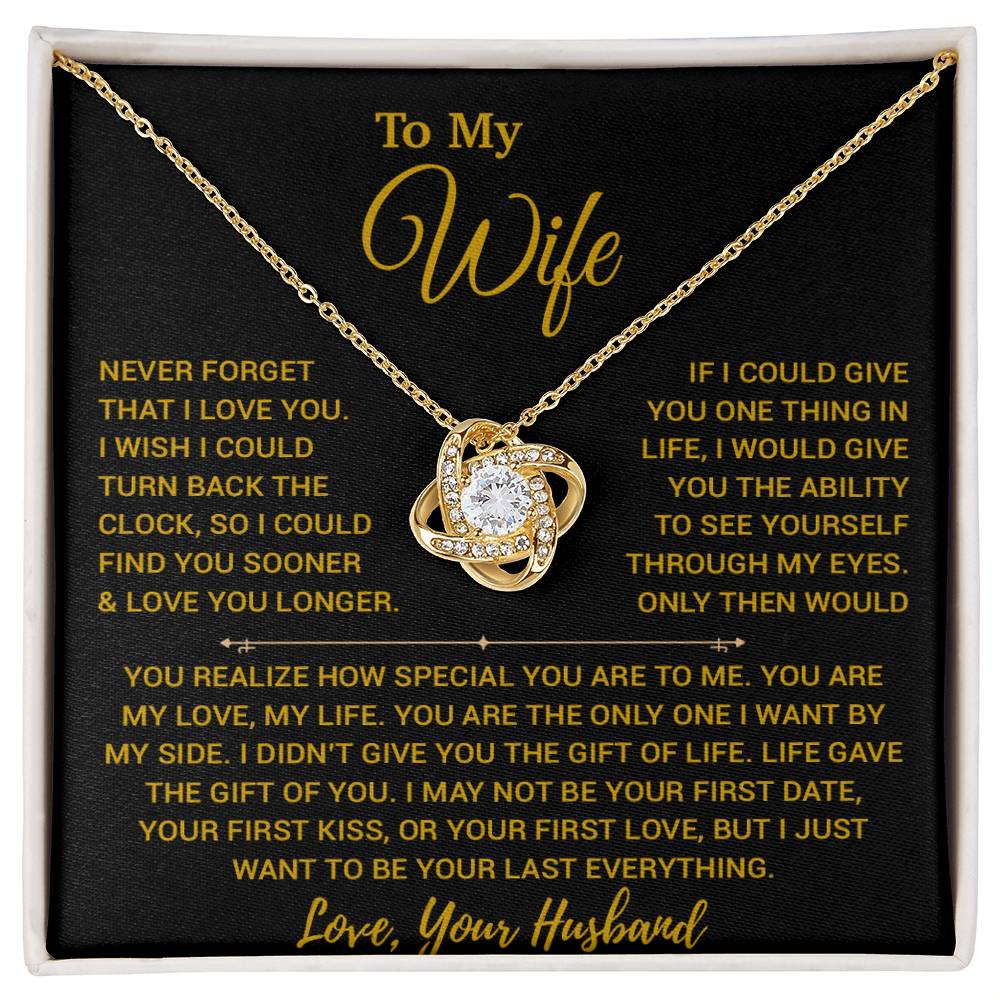 To My Wife Necklace, Vanlentines Gifts For Women, Anniversary Gift For Wife 14_2_Gold