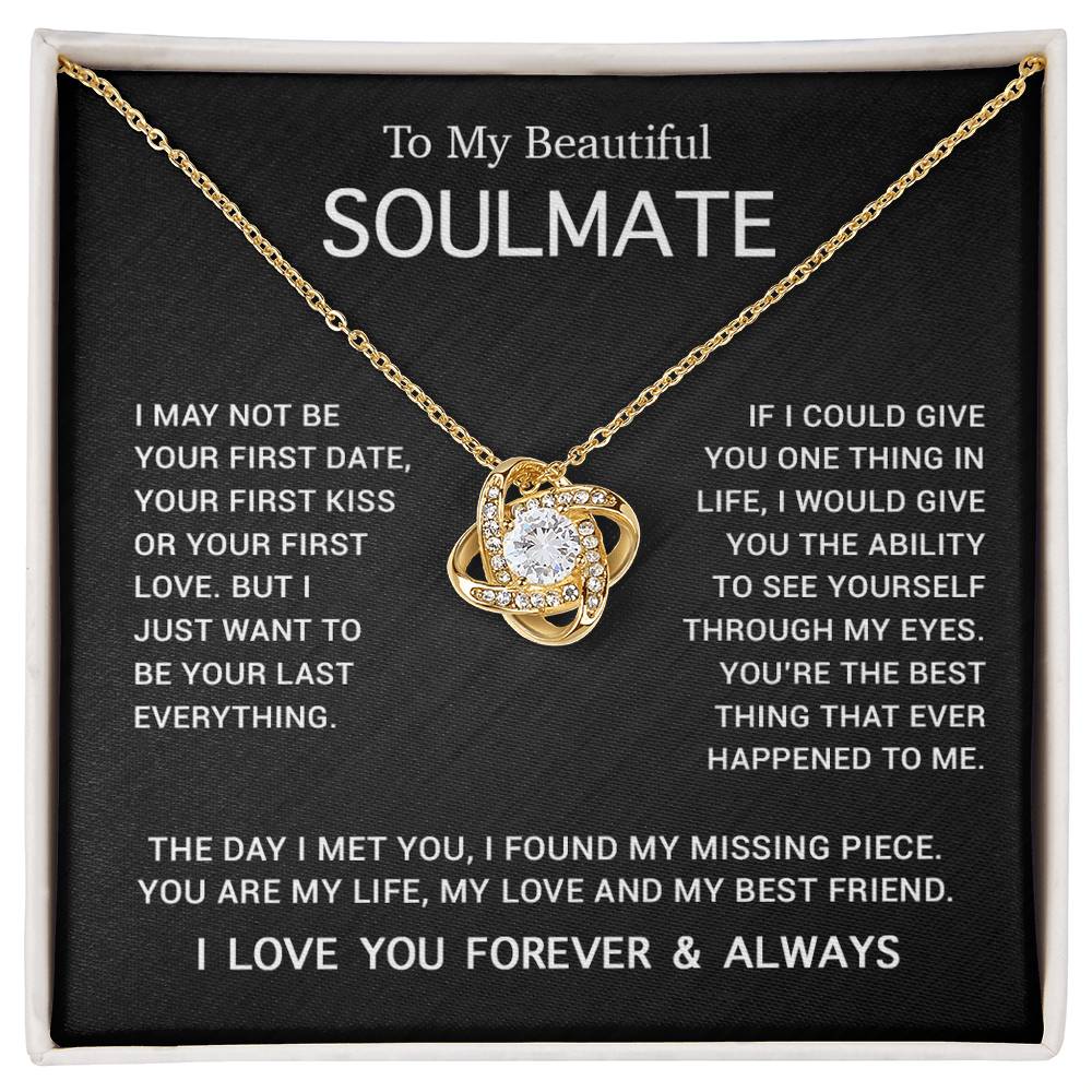To My Soulmate Necklace, Gift For Soulmate, Anniversary Gift, Birthday Gift 3_5