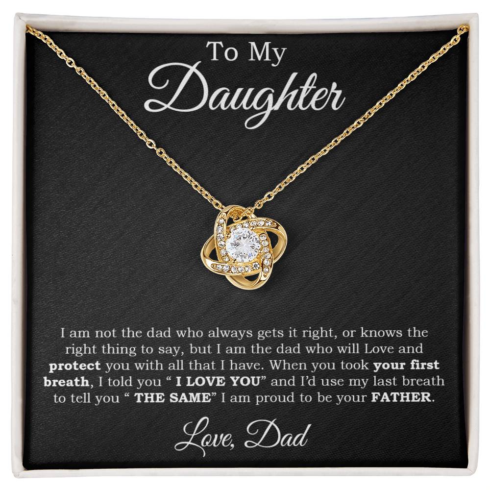 To My Daughter Gifts From Dad Hearts Necklace Father To Daughter Birthday Gift