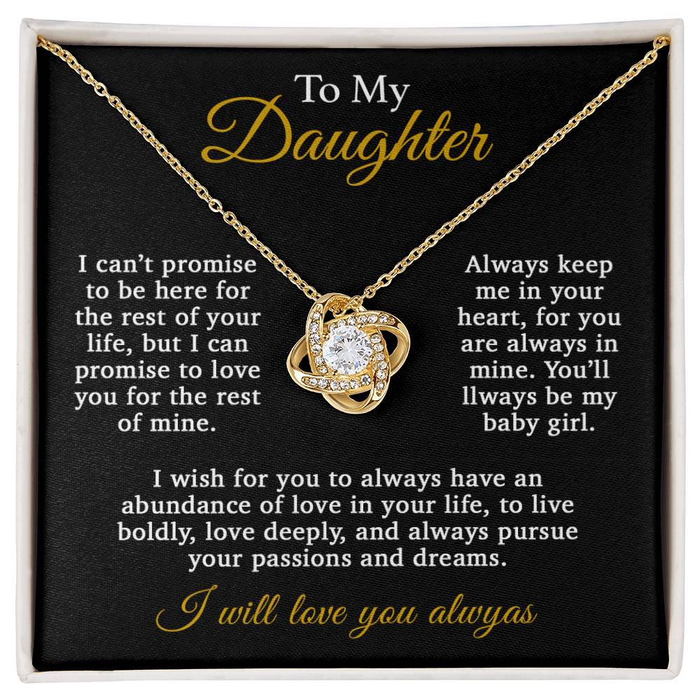 To My Daughter Necklace, Daughter Father Necklace, Daughter Gift From Dad 10_11_Gold