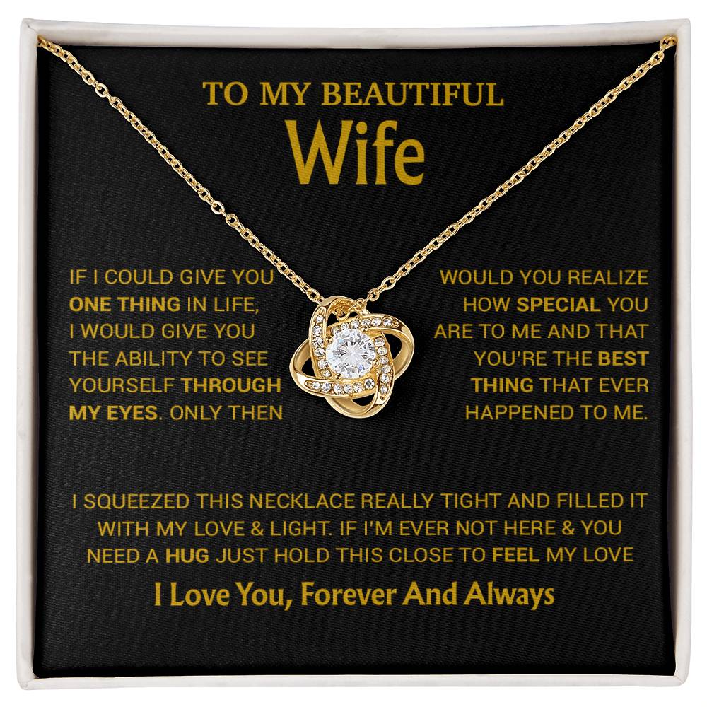 To My Wife Necklace, Christmas Gifts For Wife, Anniversary Cute Gift For Wife_23_8_Gold