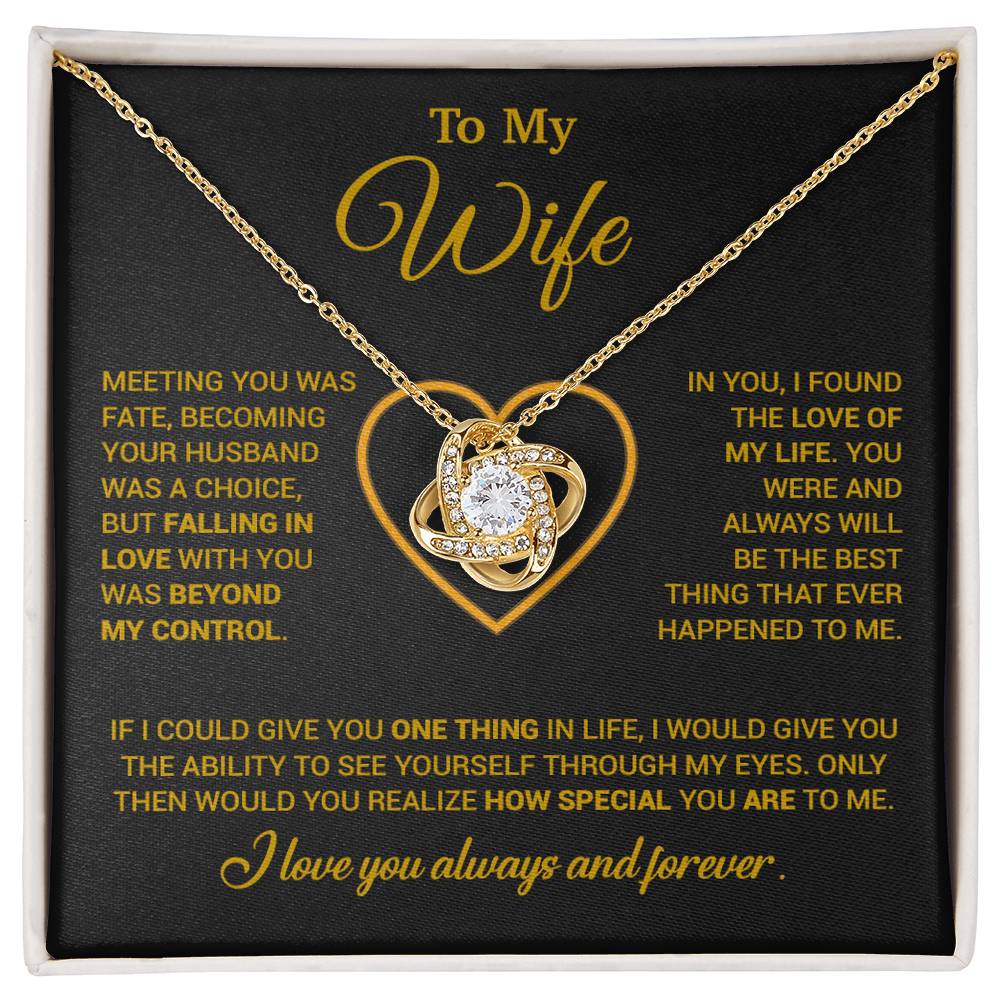 To My Wife Necklace, Christmas Gifts For Women, Anniversary Gift For Wife 11_12_Gold