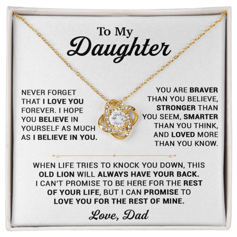To My Daughter Necklace, Gift for Daughter from Dad, Daughter Father Necklace 25_10