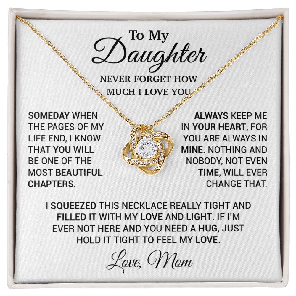 To My Daughter Necklace, Daughter Mother Necklace, Daughter Gift From Mom 23_10
