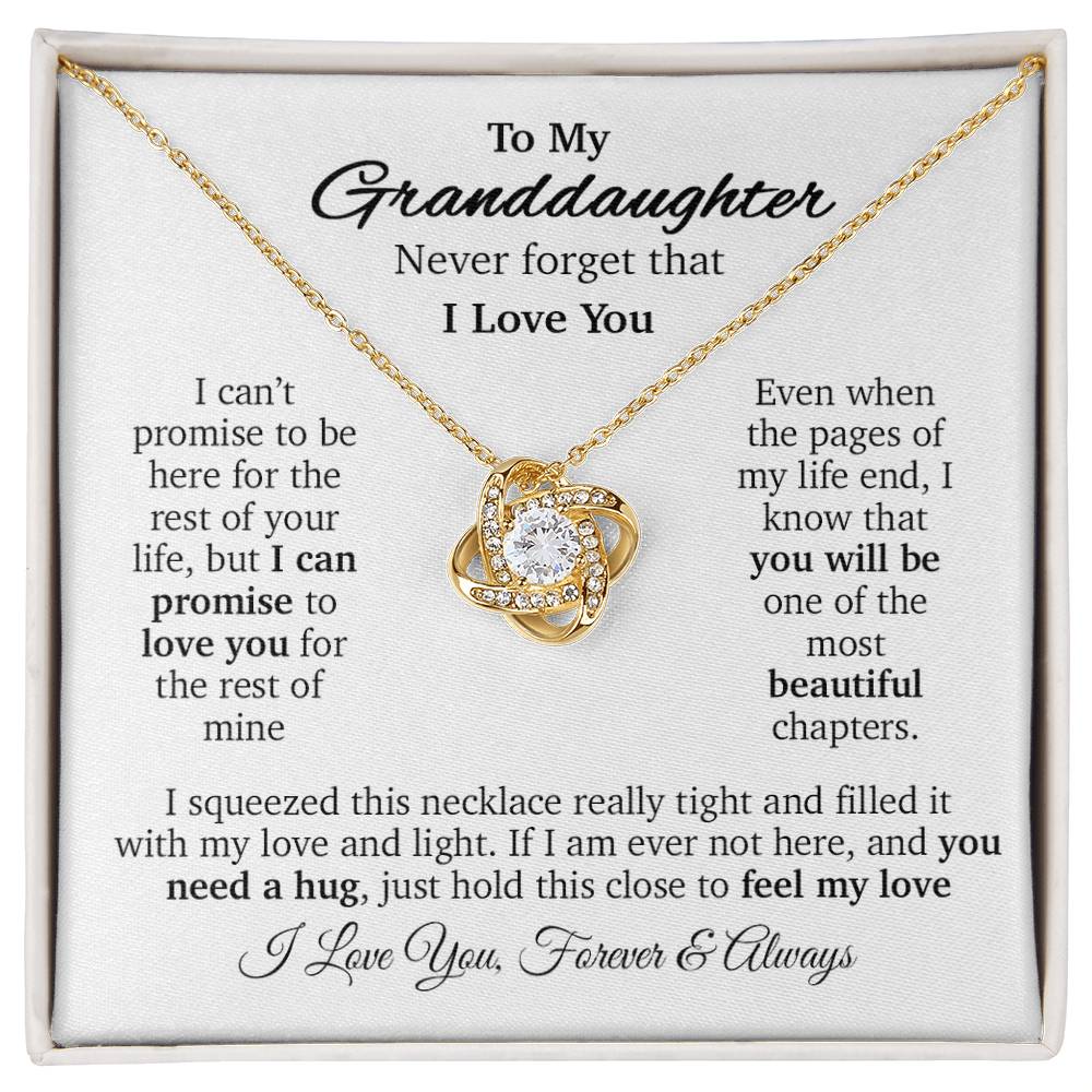 To My Granddaughter Necklace, Gift for Granddaughter, Necklace for Granddaughter