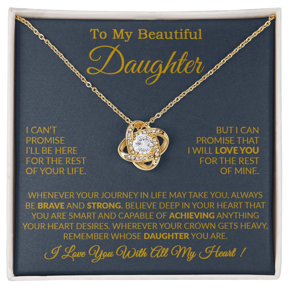 To My Daughter Necklace Gift From Dad, Daughter Gift, Father Daughter Necklace 15_9_Gold