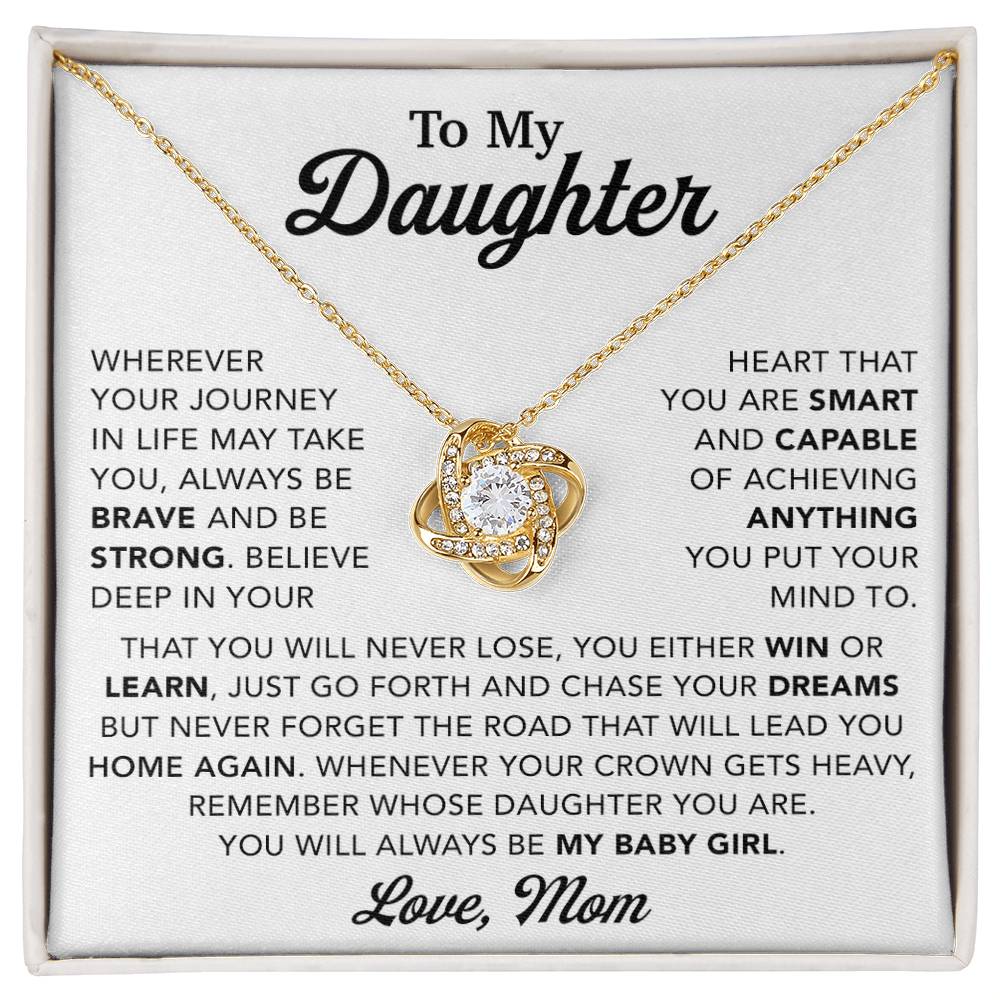 To My Daughter Necklace, Gift for Daughter from Mom, Mother Daughter Necklace 28_10