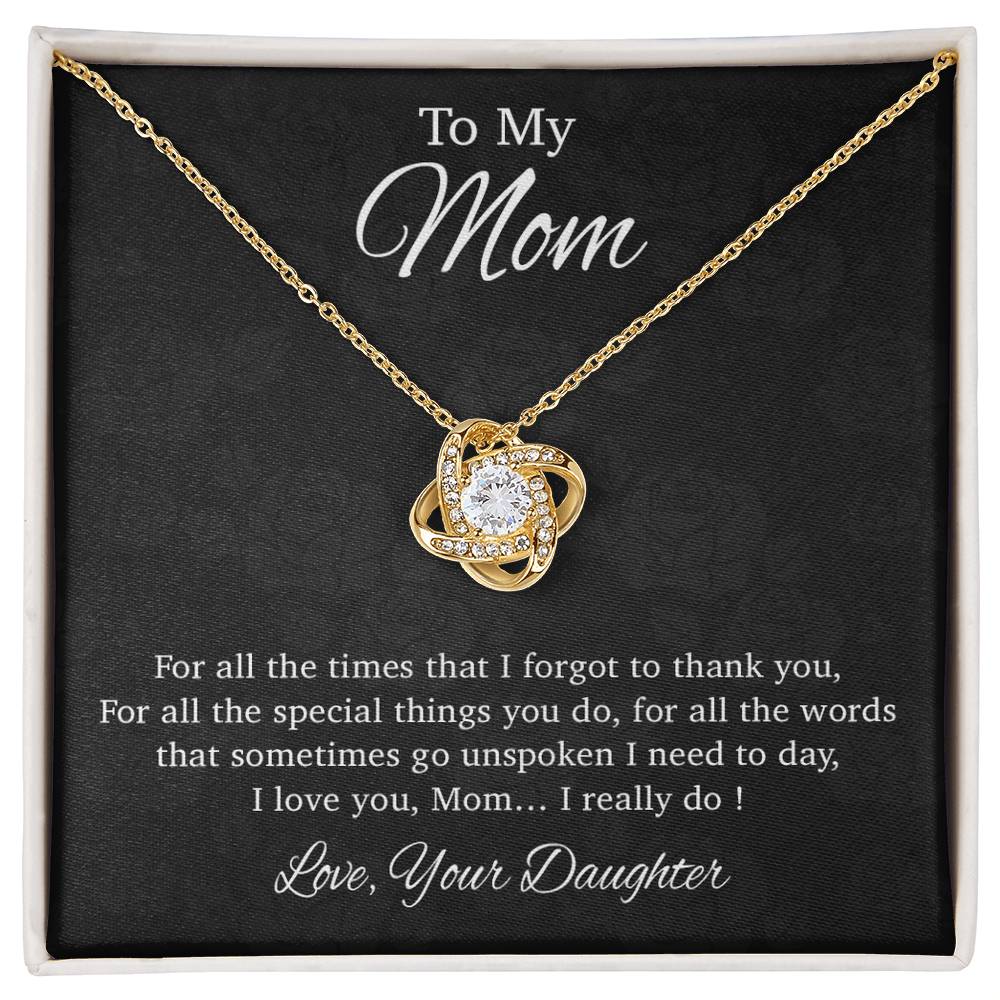 To My Mom Necklace, Gift For Mom From Daughter, Mother's Day Gifts 31_3