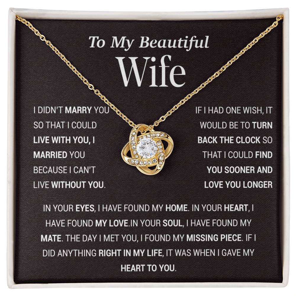 To My Wife Necklace, Gift For Wife, Anniversary Gift For Wife, Christmas Gift 27_11_Tim