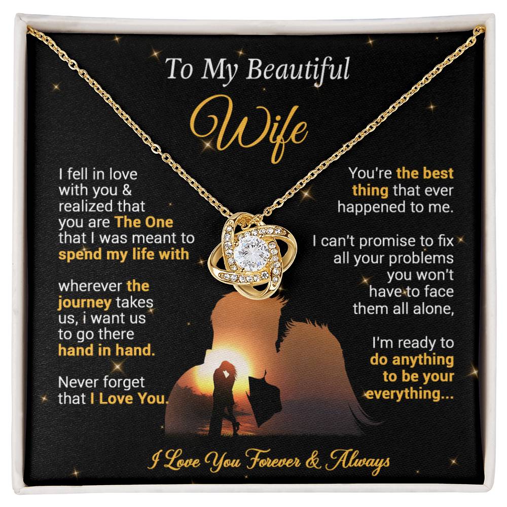 To My Wife Necklace, Gift For Wife Girlfriend From Husband, Valentines Day