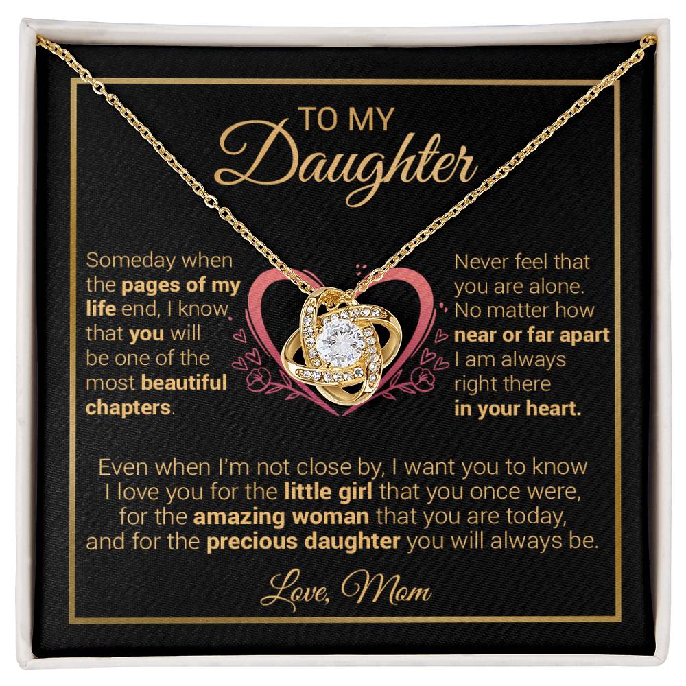 To My Daughter Necklace, Gift for Daughter from Dad And Mom Daughter 13_12