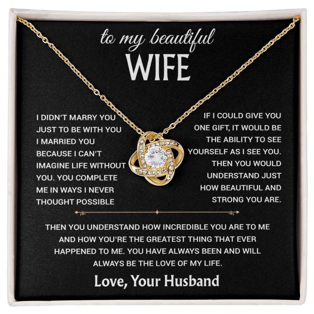 To My Wife Necklace, Christmas Gifts For Women, Anniversary Gift For Wife 14_12_Black