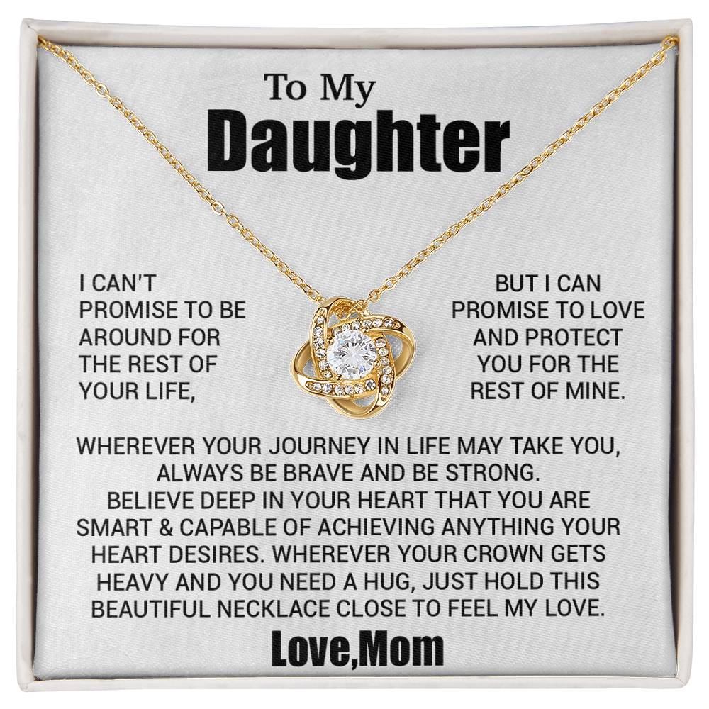 To My Daughter Necklace, Daughter Mother Necklace, Daughter Gift From Mom 24_8_White