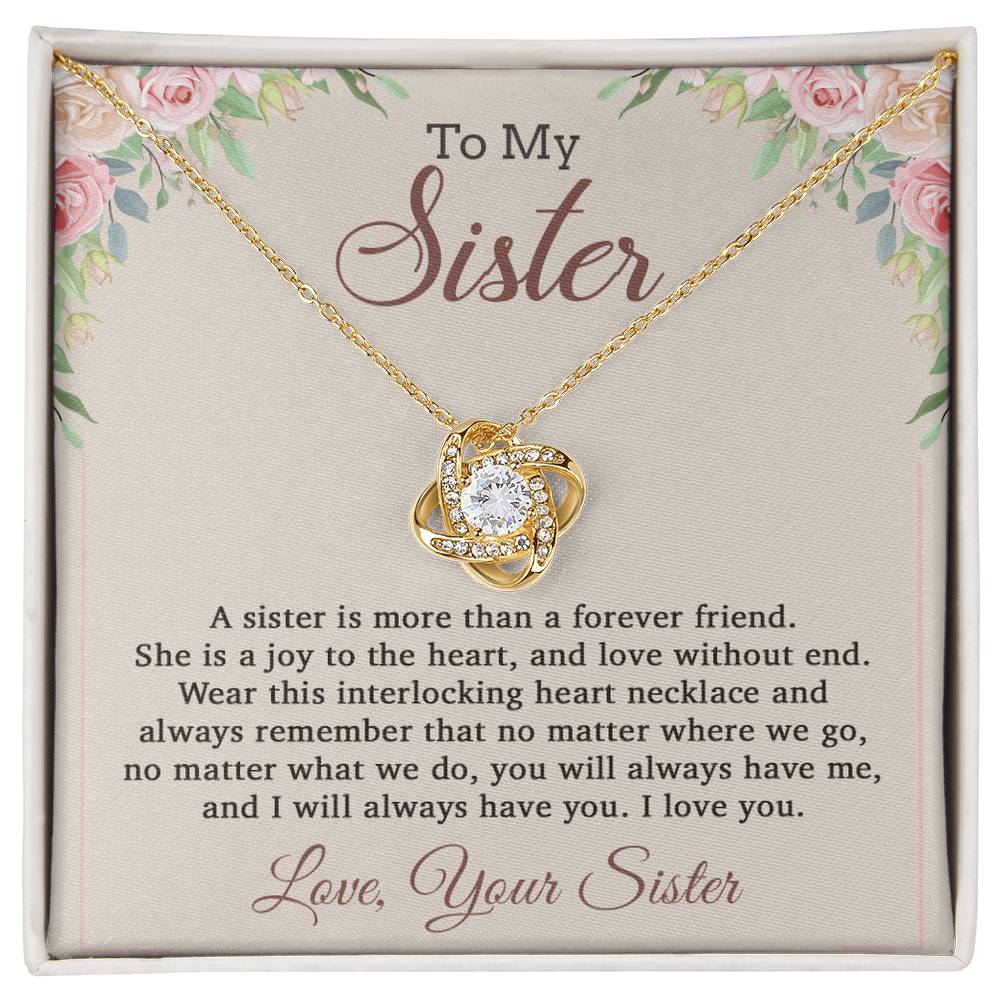 To My Sister Necklace, Brother to Sister, Birthday gift For Sister from Brother 12_8
