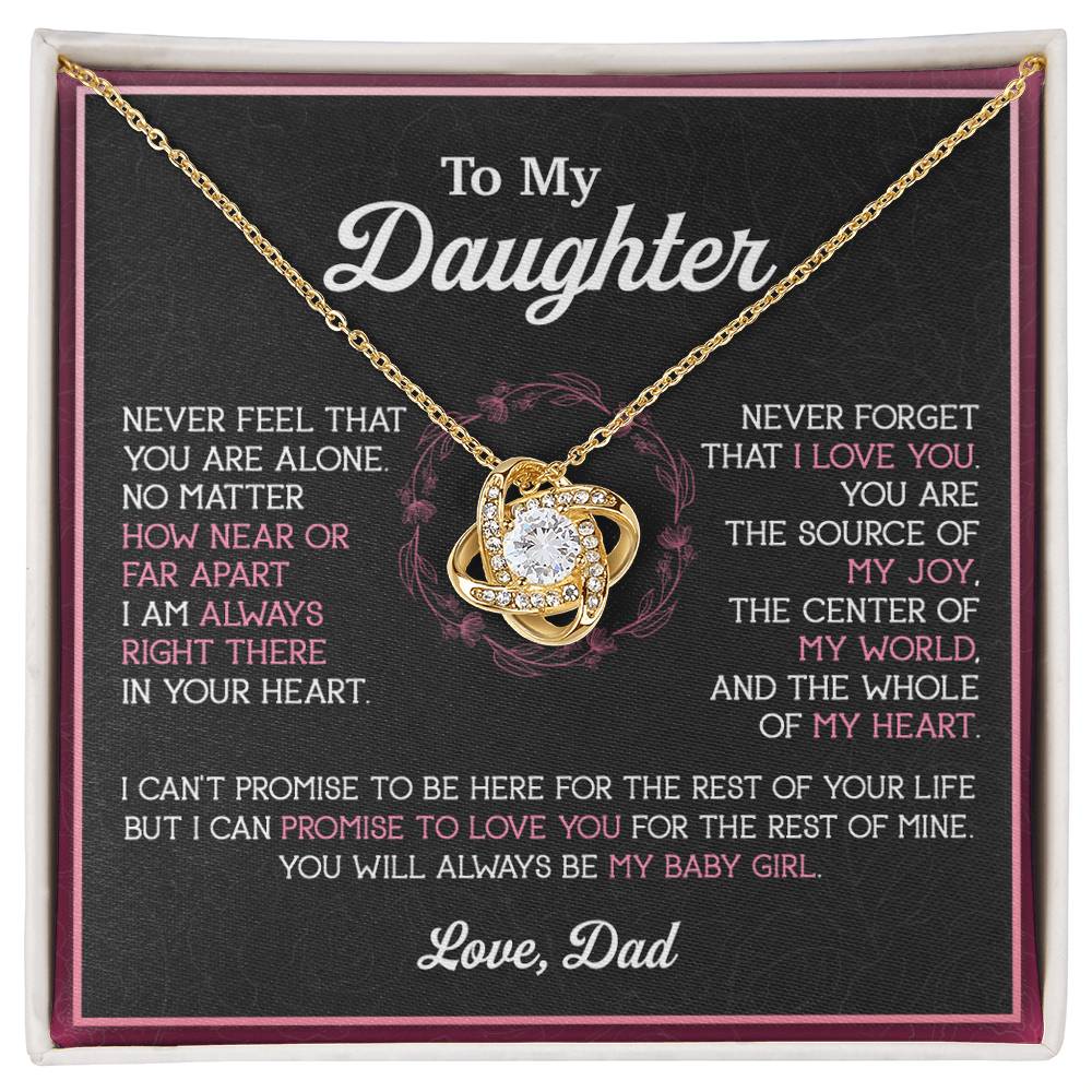 To My Daughter Necklace, Gift for Daughter from Dad, Father Daughter Necklace 12_11