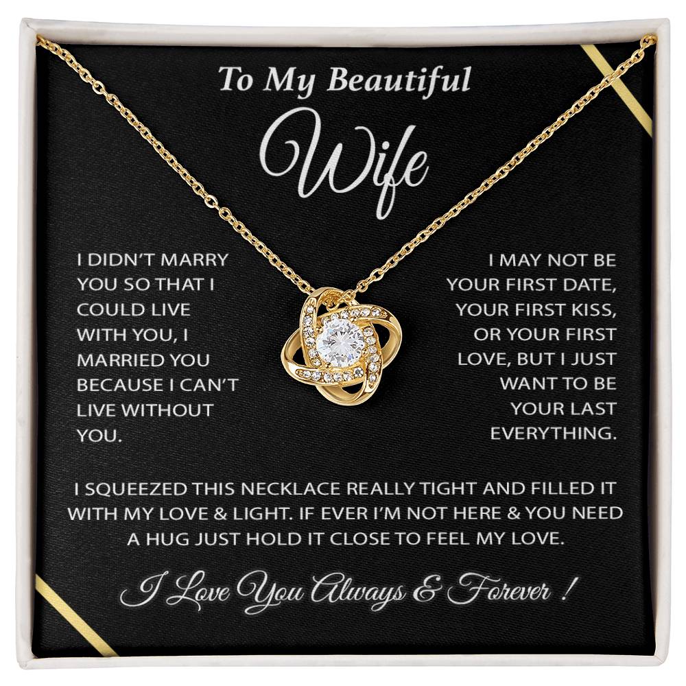 To My Wife Necklace, Wife Gift from Husband, Wife Birthday Gift, Christmas Gift 4_12