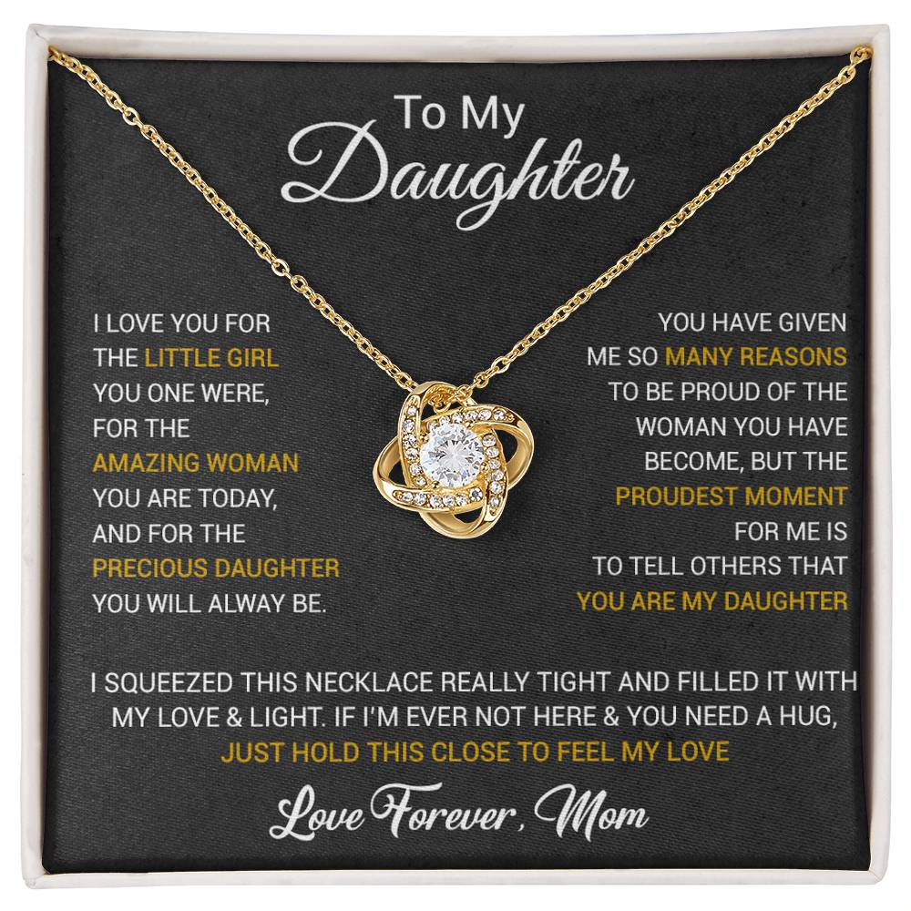 To My Daughter Necklace, Daughter Mother Necklace, Daughter Gift From Dad, Mom 1_10
