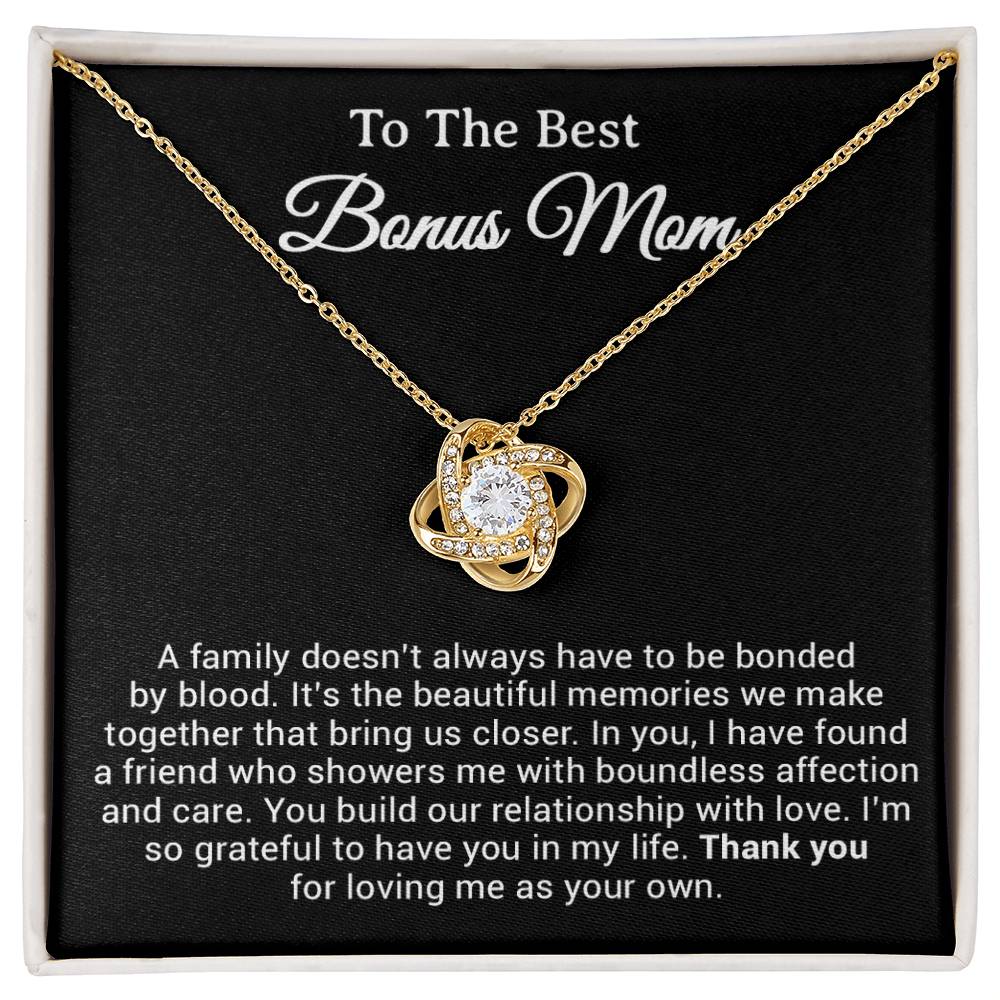 To My Bonus Mom Necklace, Gift from Daughter Son, Step Mom Gift, Mother's Day